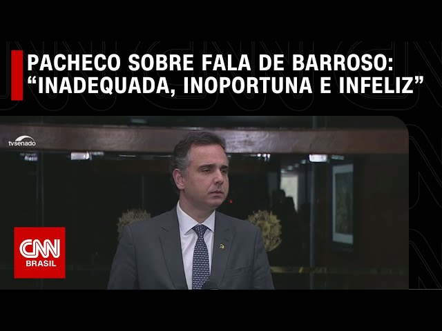 Pacheco sobre fala de Barroso: “Inadequada, inoportuna e infeliz” | CNN 360º