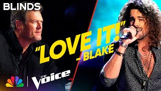 Kason Lester&#39;s Gravelly Sound on Daughtry&#39;s &quot;It&#39;s Not Over&quot; | The Voice Blind Auditions | NBC