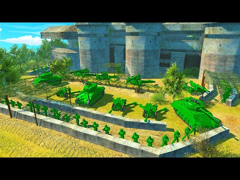 Can Green Army Men Hold HILL FORT Trenches!? - Men of War: Army Men Mod Battle Simulator