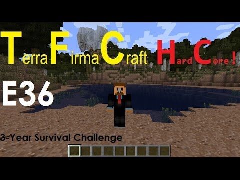 Minecraft: Terrafirmacraft 3-year Survival Challenge- E36 Wrought iron tools and stuff