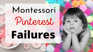 Montessori teacher explains real reason for Pinterest activity failures / Montessori at home toddler