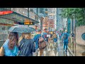A Rainy Summer Evening In The City Of London Walking In London England 4K HDR