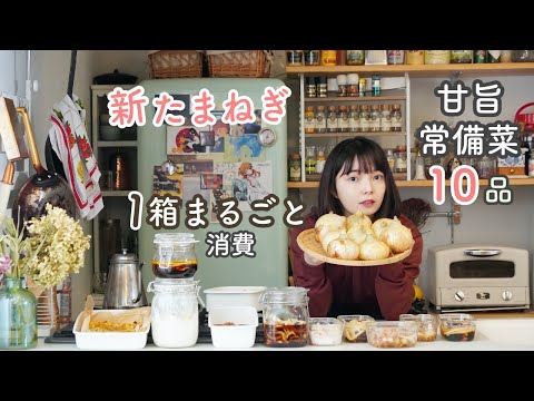 新玉ねぎの10品作り置き