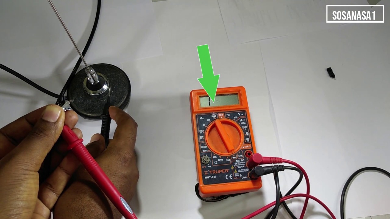 Como usar el multimetro Digital para medir continuidad a larga distancia ejemplo antena | SosaNasa1