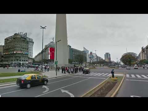Obelisco Avenida 9 de Julio y la Avenida Corrientes
