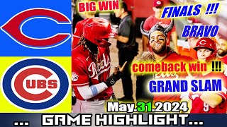Cincinnati Reds Vs. Chicago Cubs [TODAY] FULL Game Highlights | MLB Highlights | 2024 MLB Season