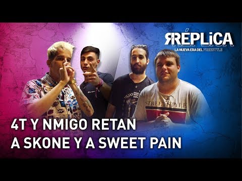 4T y NMIGO retan a Sweet Pain y Skone con fútbol y helio | Réplica