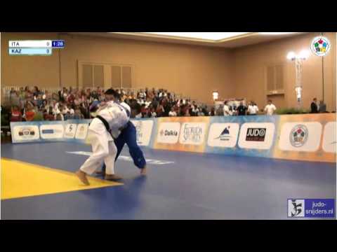 Judo 2013 Wold Championship Miami Cadets: Manzi (ITA) - Zhaunytayev (KAZ) [-55kg] final