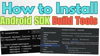 How to install android sdk build tools on the command line