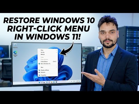 Restore Windows 10 Classic Right Click Menu in Windows 11 😳 One Click Fix