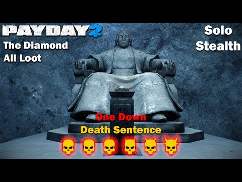 Payday 2 - The Diamond - All Loot - DSOD - (SOLO - STEALTH)