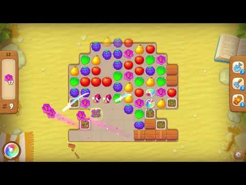 Gardenscapes level 52 No Boosters - 18 Moves 🌱 Gameplay Walkthrough Playrix