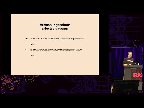 Video Thumbnail: 38C3 - Correctiv-Recherche "Geheimplan gegen Deutschland" – 1 Jahr danach