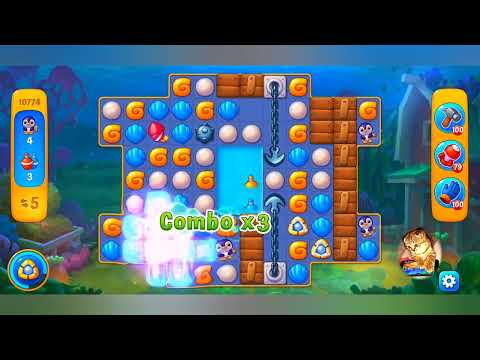 фишдом 2022  #  10774 уровень - прохождение без бустеров # Fishdom,   10774  level - no Boosters.