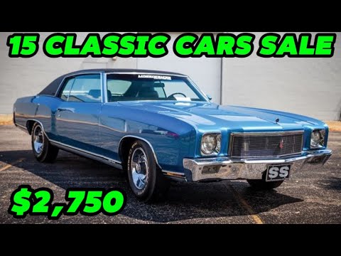 15 Classic Cars to Buy – Priced at $2,750 to $8,800