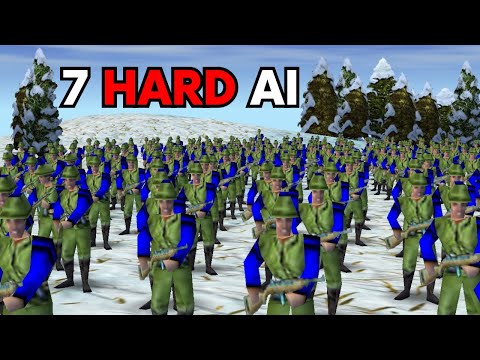 EMPIRE EARTH: 1 VS 7 HARD AI | PREHISTORIC TO NANO
