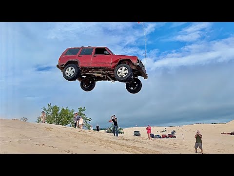 Jumps, Wheelies, and Drag Racing at the Silver Lake Sand Dunes.  August 16-17