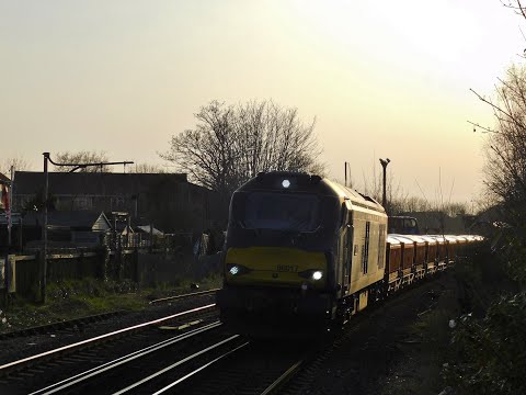 Debut of Class 68s on the Dorset Coast Line - 24/03/2022