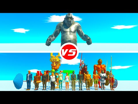 BLACK GORO vs 12x EVERY HUMAN  - Animal Revolt Battle Simulator ARBS #72