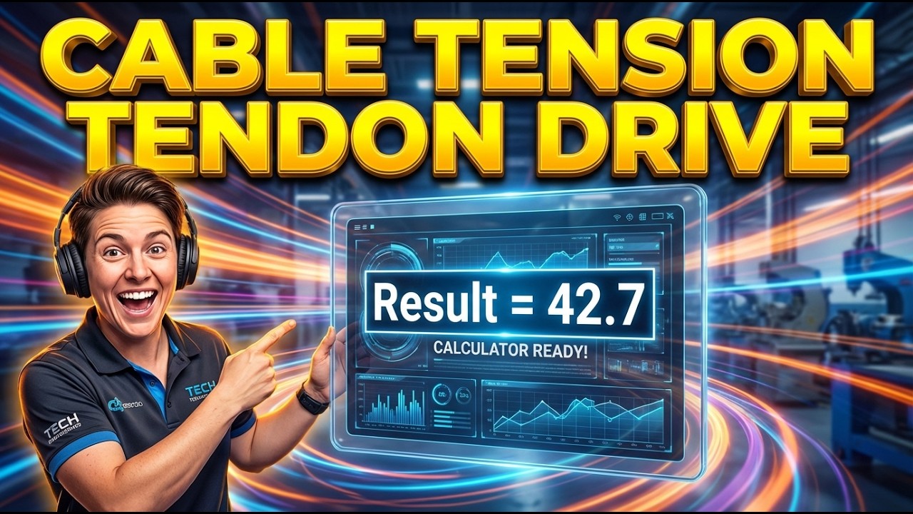 Cable Tension Tendon Drive Interactive Calculator