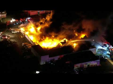 NJ Auto Auction Fire