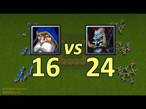 16 Riflemen vs 24 Headhunters - Same Food - WarCraft III Retro Battles