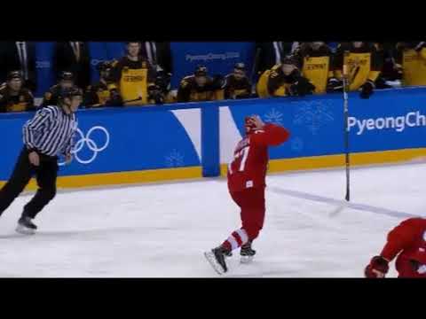 Kirill Kaprizov scores the game-winning goal to give the OAR a gold medal victory over Germany, 4-3