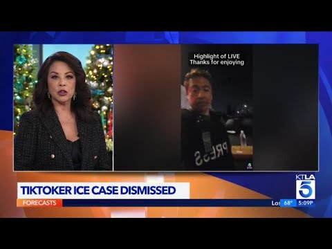 Charges dismissed against TikTok streamer shot by ICE