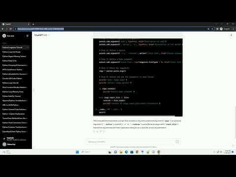 Python3 Argparse Switch And File