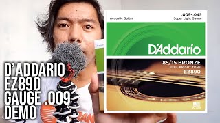 Video thumbnail for D'addario EZ890 - Acoustic Guitar Strings - Super Light Gauge - Gauge .009 - Demo by Jad De Jesus