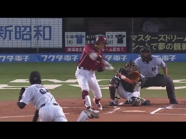 【1回表】イーグルス・岡島の一発で幸先良く先制!! 2017/7/4 M-E