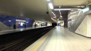 preview picture of video 'Métro de Bruxelles - Ligne 1 : Station de Tomberg  (2)'