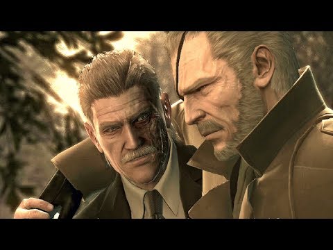 Metal Gear Solid 4 - Snake Meets Big Boss (Final Scene of Franchise)
