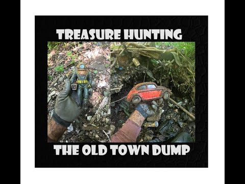 Dump Digging Archaeology - Volkswagen Beetle - Toys - Bottle Digging - Stunt Riders - Treasure Hunt