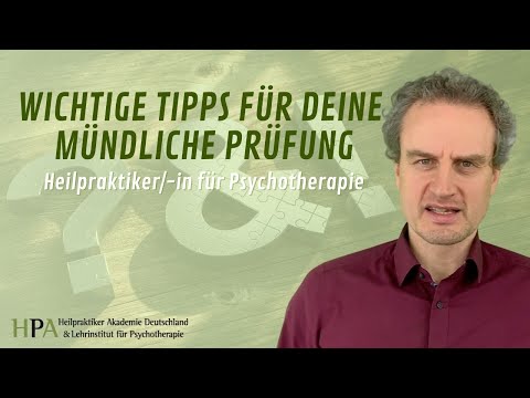 Wichtige Tipps für Deine mündliche Prüfung Heilpraktiker/-in für Psychotherapie