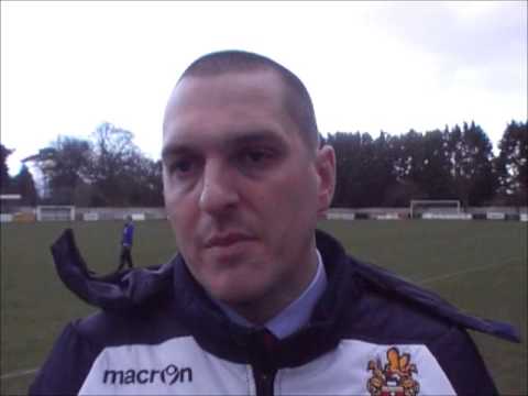 Chatham Town vs Harlow Town FC post match interview