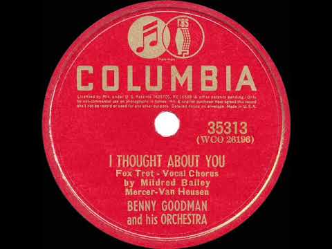 1939 HITS ARCHIVE: I Thought About You - Benny Goodman (Mildred Bailey, vocal)