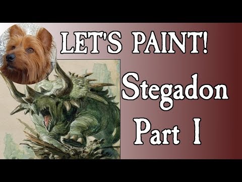 Let's paint the - Warhammer Age of Sigmar - STEGADON - Part  1: Body