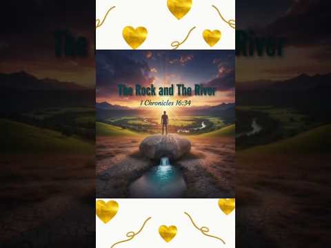 The Rock and the River | A Visual Meditation on 1 Chronicles 16:34 🌊⛰️