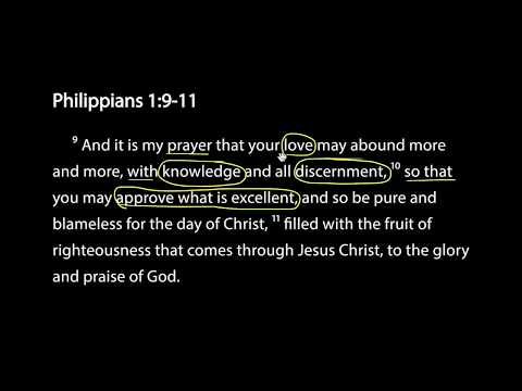 Savoring Scripture - Philippians 1:9-11 (Part 1)