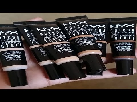 Nyx Gotcha Covered Waterproof Concealer Collection Review With Swatches