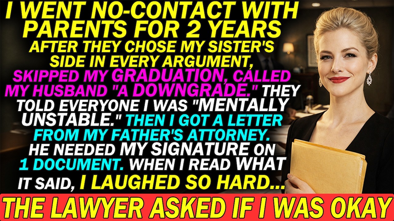 My Parents's Lawyer Sent Me 1 Document After 2 Years of No-Contact—I Read It And Burst Out LAUGHING