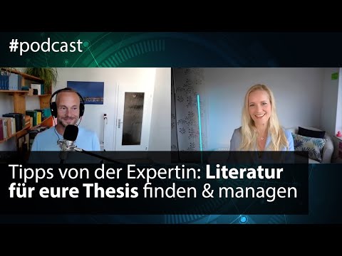 Literatur in Abschlussarbeiten: Strategien & Tipps zu Recherche & Verwaltung 📑 mit Nadine Syring