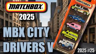 2025 Matchbox 5-Pack MBX City Drivers V - What's Inside?