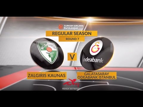EuroLeague Highlights RS Round 7: Zalgiris Kaunas 87-75 Galatasaray Odeabank Istanbul