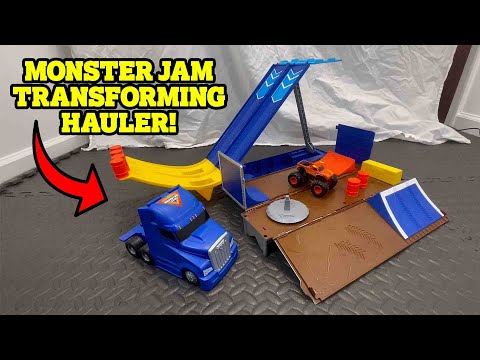 How To Unfold The Monster Jam Transforming Hauler - Rad Dad Honest Review + Demonstration 💥