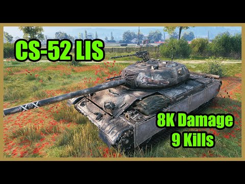 CS-52 LIS ● 8000 DMG ● 9 KILLS ● World of Tanks ● Replay