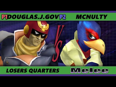 S@X 422 Losers Quarters - Douglas.J.Gov (Captain Falcon) Vs. McNutly (Fox) Smash Melee - SSBM