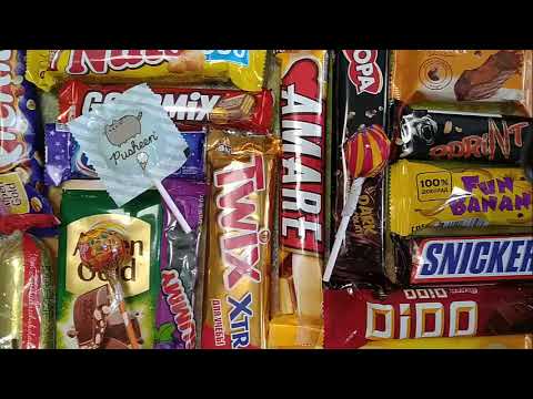ASМR. MIX_24 35 Belucci, AMARE, Strike, MilkyWay, Alpen Gold ) candy opening
