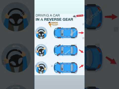 Steering wheel in reverse gear📋✅ #drivinglesson #automobile #car #drivesafe  #viral #viralshorts